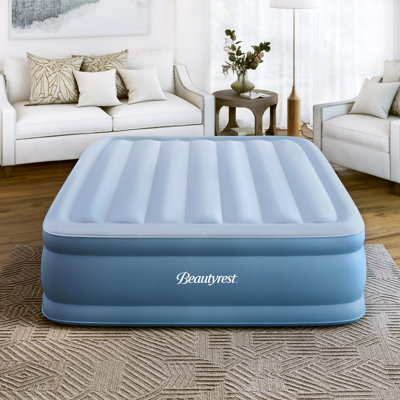 Beautyrest Sensa-Rest Inflatable Air Mattress with Anti-Leak Built-in Pump, Blow up guest bed