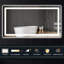 Miroir de commode illuminé sans cadre-1639248410