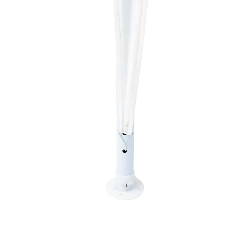 vidaXL Party Tent Polyethylene and Steel Event Outdoor Canopy Garden Shade Sun, White, 400 (cm.) x 400 (cm.)