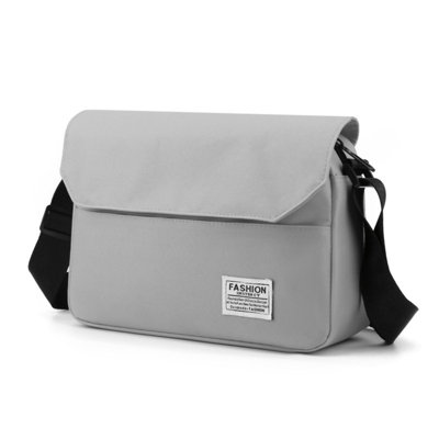 Sac à dos à bandoulière en nylon avec grande capacité et compartiments multiples