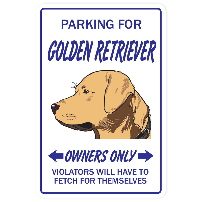 Plaque Golden Retriever