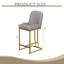 Ensemble de 2 chaises de bar de style moderne, tabourets hauts confortables avec une conception flexible pour les bars, les restaurants et les comptoirs de cuisine
