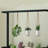 3-Tier Hanging Plant Stand Floor Standing Metal Plant Shelf for Indoor Plants Vertical Garden for Living Room and Balcony