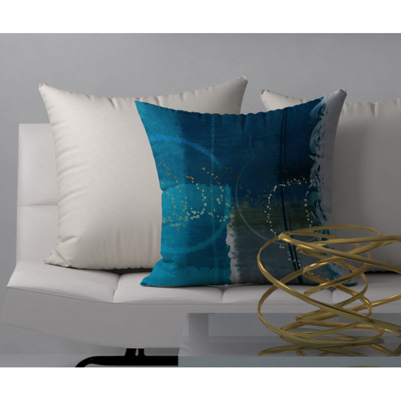 Magnifique Coussin décoratif carré Rosy, 24 po x 24 po