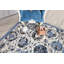 Tapis marocain gris clair / bleu clair-687170040