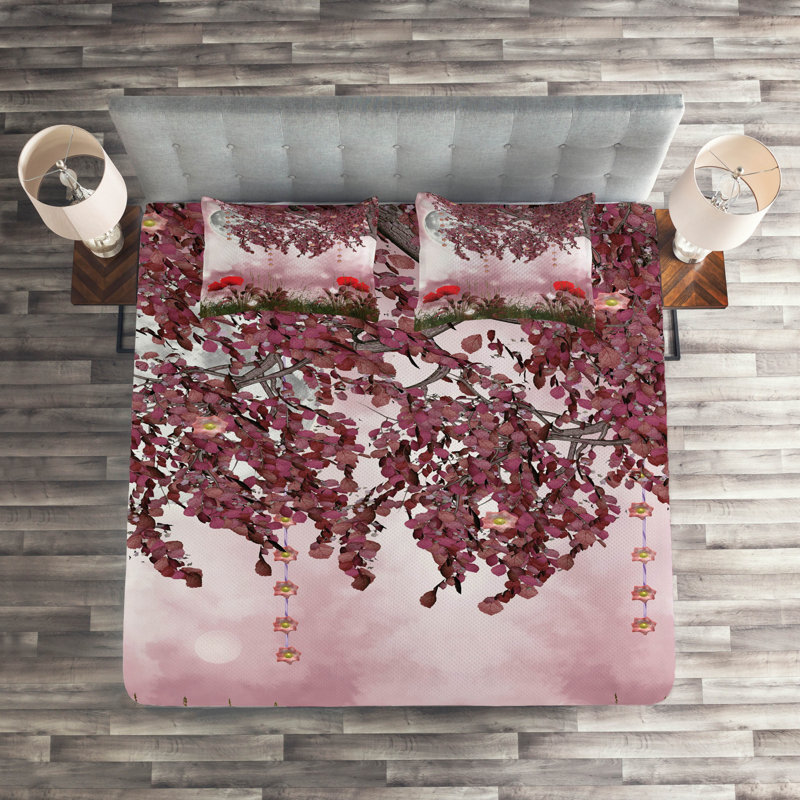 Poppy Farmhouse / Country Polyester Coverlet