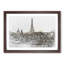 Misty Eiffel Tower in Paris France - Picture Frame Graphic Art Print-55733515-55733517