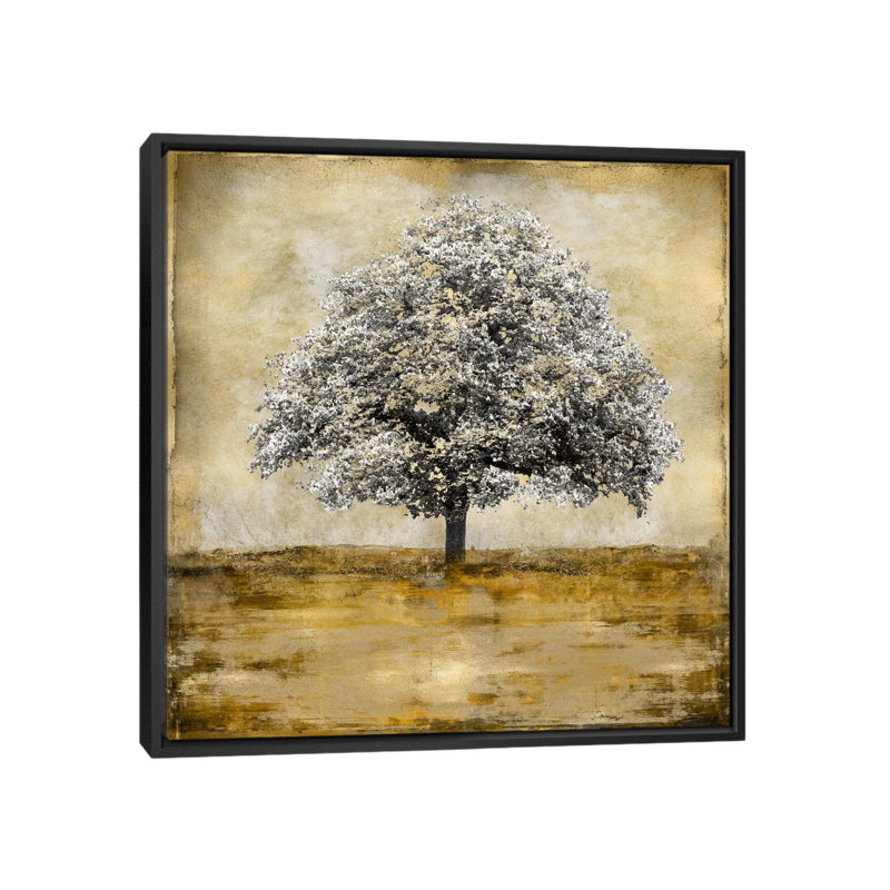 « stately », impression sur toile, H 18 po x l 18 po x P 1,5 po, Toile avec cadre noir, Pas de tapis
