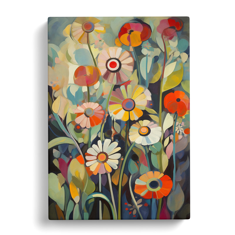 Contemporary Orphism Flowers Vol.11 - Wrapped Canvas, 76cm H x 50cm W x 3cm D