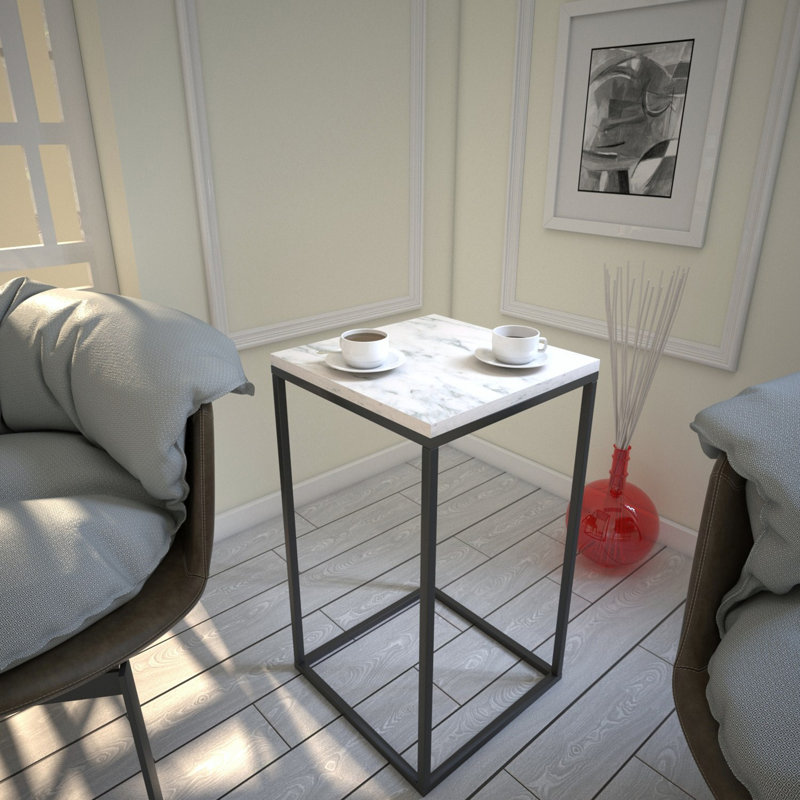 Table de bout Deshields, Blanc