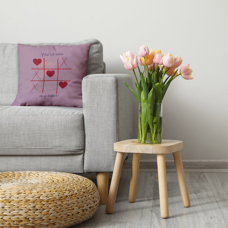 Coussin décoratif en polyester, H 26 po x l 26 po, Carré