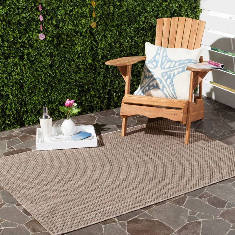 Beachcrest Home Lithonia Beige / Brown Indoor/Outdoor Rug & Reviews ...
