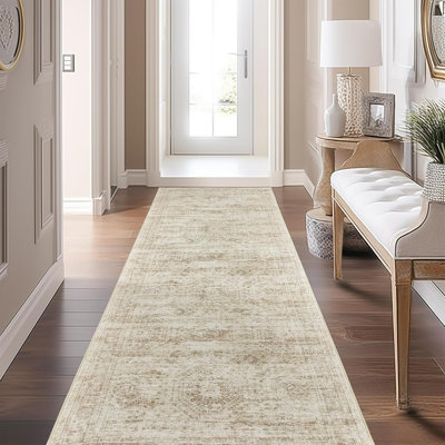 Tapis de couloir de cuisine doux antidérapant