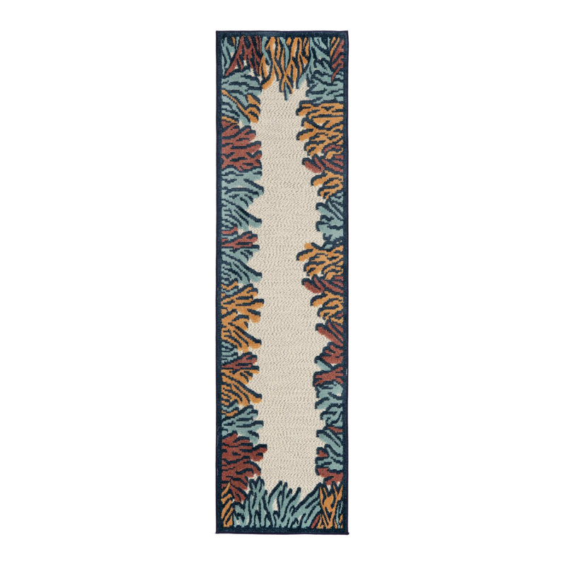 Millville Indoor/Outdoor Rug Multi, Runner 2' x 10'
