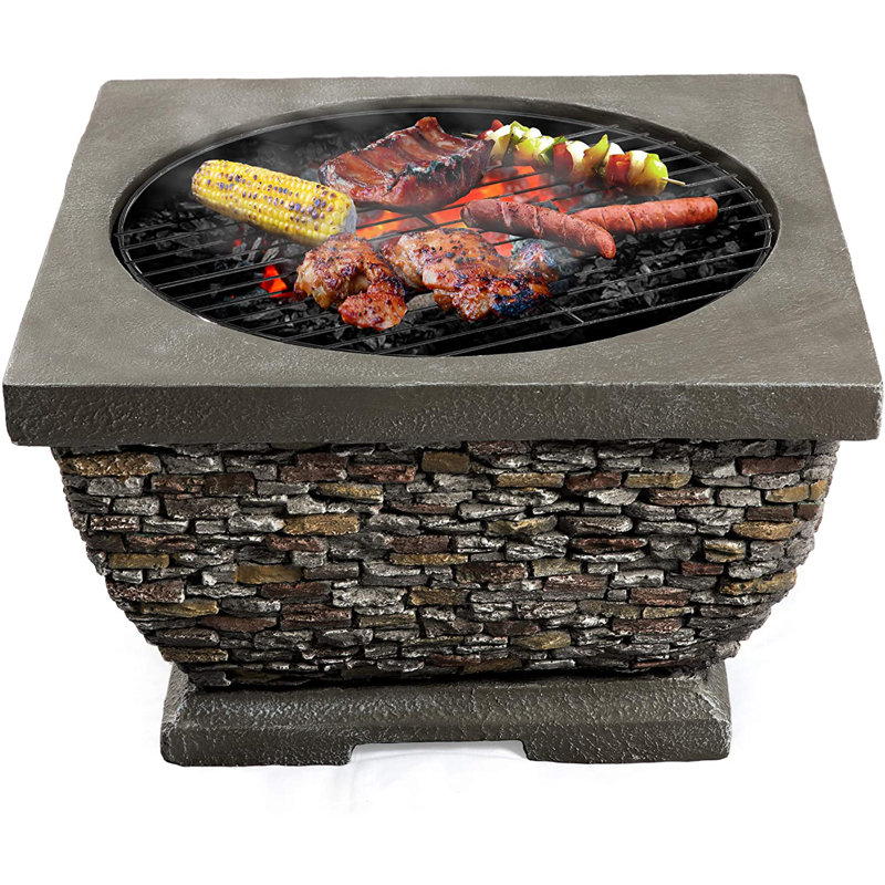 Willam Square Stone Fire Pit