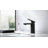 Single Handle Bathroom Faucet in Matte Black