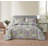 Daisy Butterfly Printed Patchwork Reversible Comforter Set-1799397318