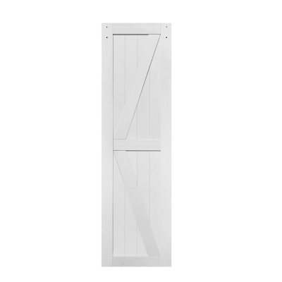 MDF Barn Door Pre-Drilled Holes Easy Assembly -Single door, hardware not included
