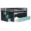Lit double mezzanine double avec bureau coulissant et lit gigogne simple, lit superposé multifonctionnel avec 2 tiroirs de rangement et marches de rangement, jeu de lit et poste de travail peu encombrant-133411613
