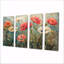 Totnes - ensemble d'art mural coquelicots-107601107