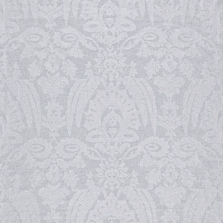 Atmosphere Sheers Lia Damask Sheer Fabric, Snow
