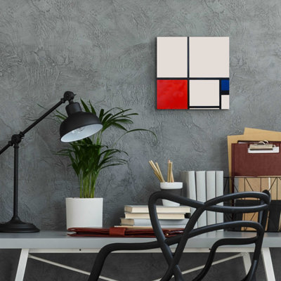 "Composition en blanc, rouge et bleu" par Piet Mondrian