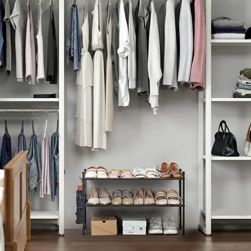 Étagère à chaussures 2 niveaux