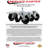 3.5 Inch Phenolic Wheel Swivel Top Plate Caster Set 2 Posi Brakes 2 Rigid SCC|SCC-20S3514-PHR-PLB-2-R-2