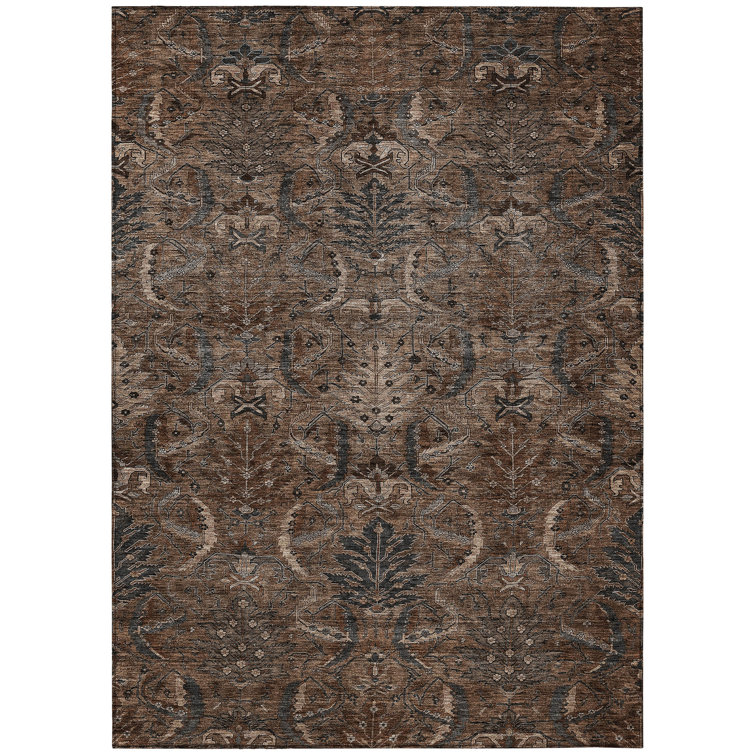 Chayil Machine Washable Indoor/Outdoor Rug
