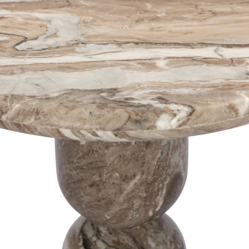 Figueroa End Table, Sawar Marble