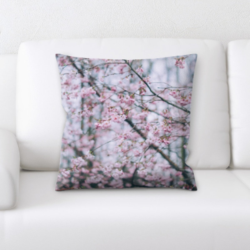 Spring Season Tones Microsuede Throw Pillow