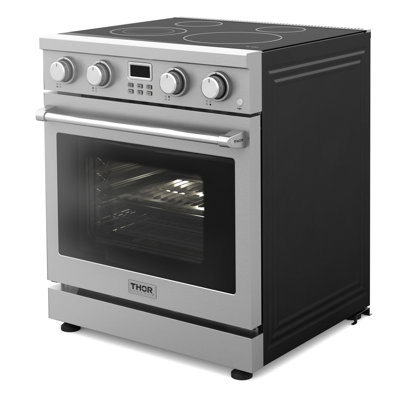Thor Kitchen 30" 4.8 Cubic Feet Electric Free Standing Range with Radiant Cooktop