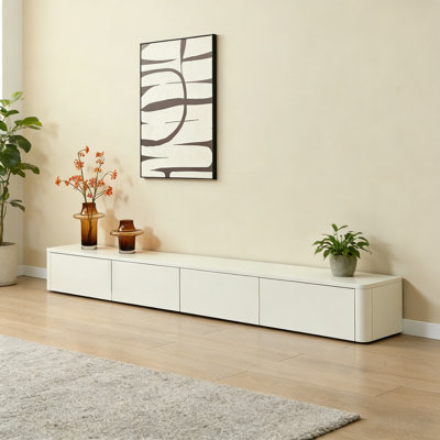 Meuble télé moderne et simple de style crème