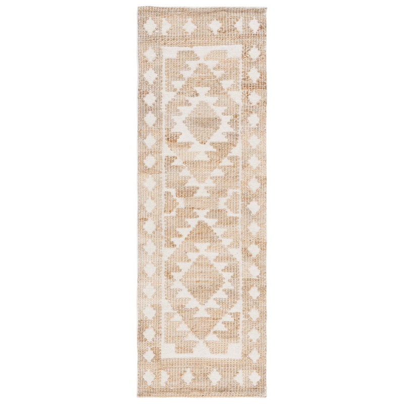 Tyngsborough ivoire / naturel Kolton Soutwestern, Runner 2'3" x 8'