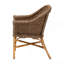 Fauteuil bohémien naturel en ruppie maritime et rotin