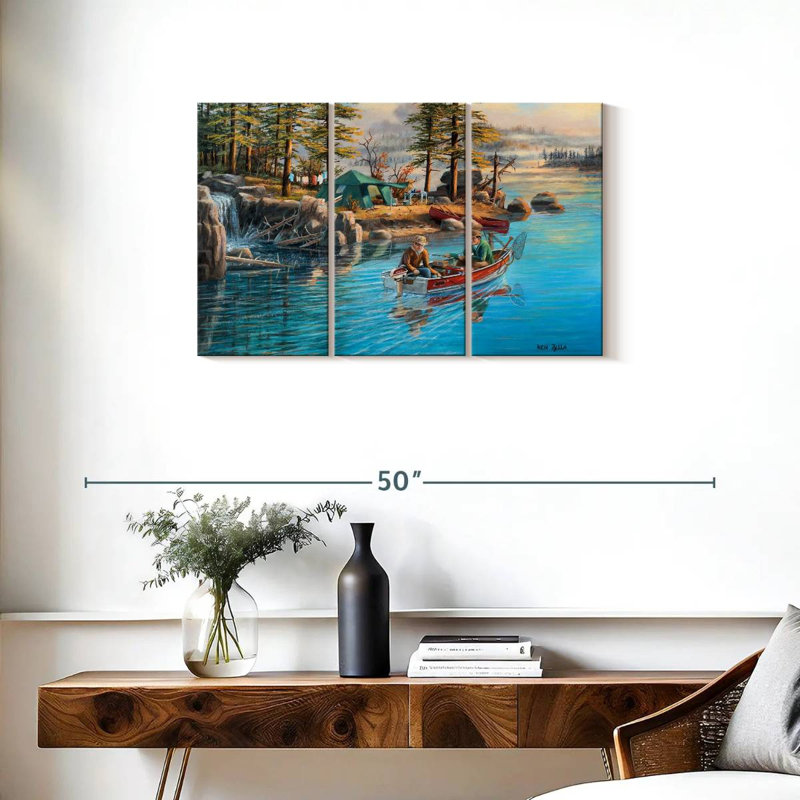 Senne Fishing Camp, 20" H x 33" W