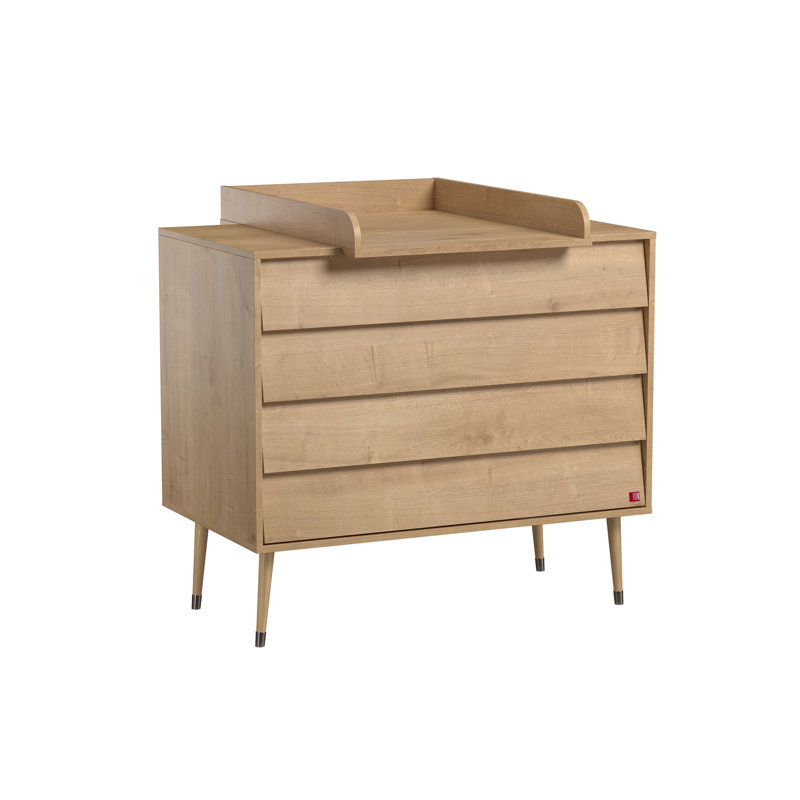 Jaquelin 4 Drawer Chest, Oak