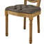 Chaise d'appoint en velours capitonné avec garniture cloutée 19,7 po Amando-1385404238-1404483373