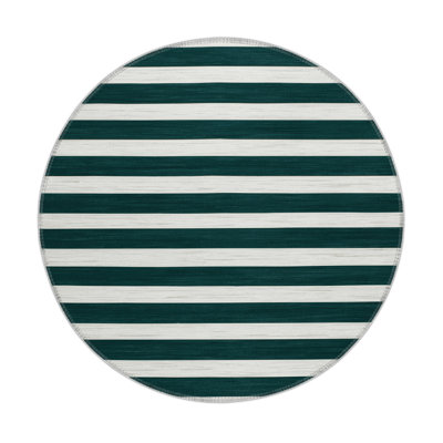 Tapis intérieur / extérieur vert HorizontalStripes