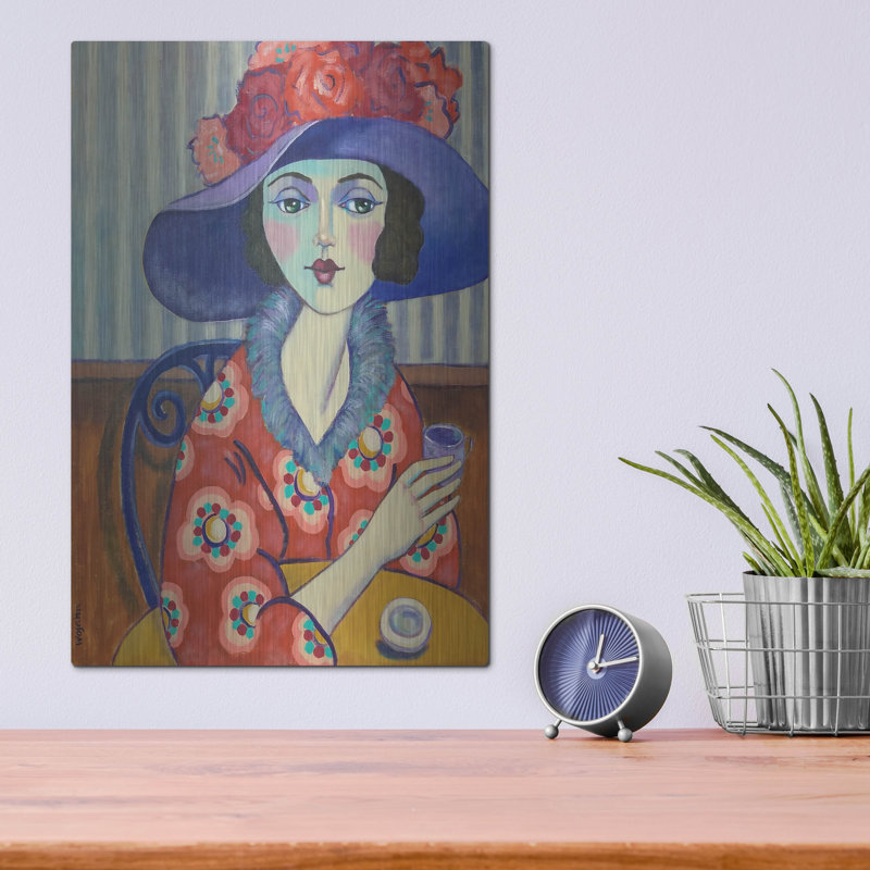 «Woman In Red» par Holly Wojhan, H 16 po x l 12 po
