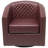 Boney 29" Wide Tufted Faux Leather Barrel Small Swivel Chair-1427446993