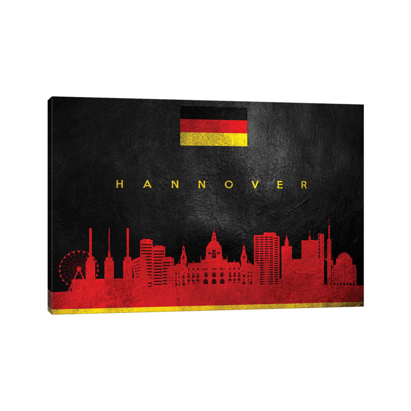 «Hanovre Allemagne» par Adrian Baldovino, impression sur toile tendue, H 12 po x l 18 po x P 1,5 po