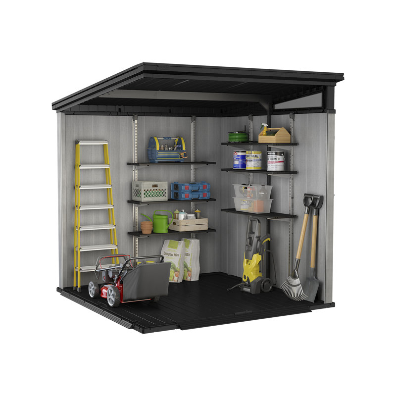 Artisan 7 ft. W x 7 ft. D Pent Outdoor Garden Shed