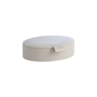 Signature Oval Leather Box