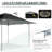 Pop Up Canopies 13 Ft. W x 13 Ft. D Steel Outdoor Straight Leg Canopy-96334589