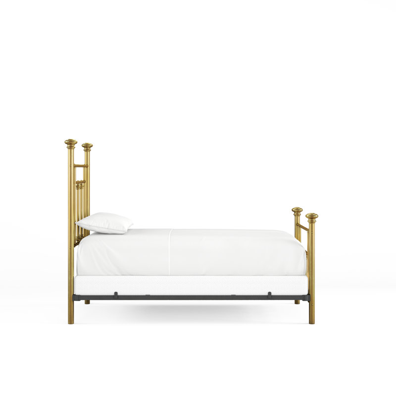 101 Generations Bed | Complete Standard, Natural Brass, Twin