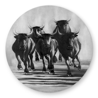 Group of Bulls at Galops - Outdoor Area Rug for Home Decor