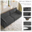 Canapé modulaire en velours côtelé Bentura-1199375713