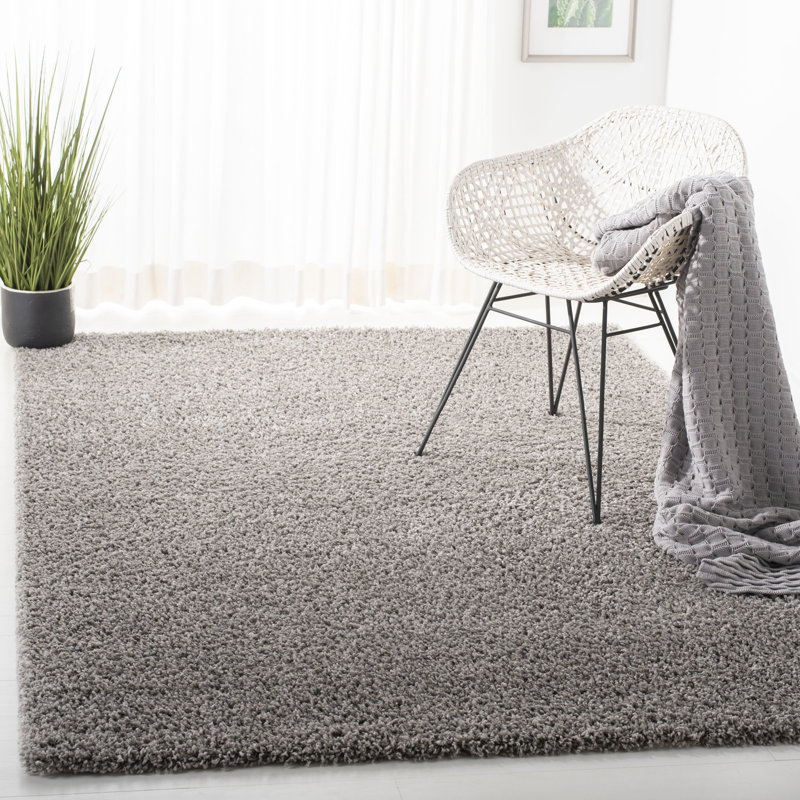 Schwanke Shag Performance Solid Color Rug, Rectangle 5'3" x 7'6"
