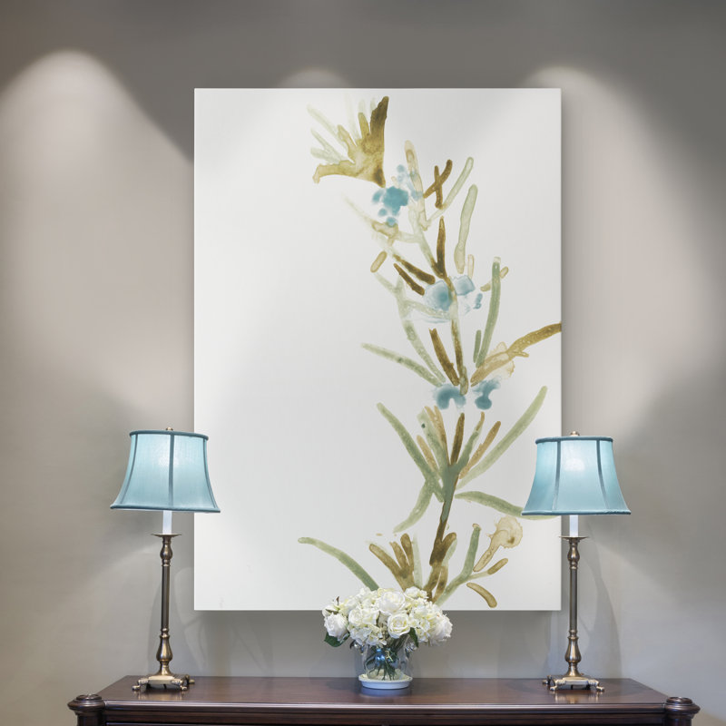 " Earthtone Herbs III " Painting Print, 12" H x 8" W x 1" D, Wrapped Canvas